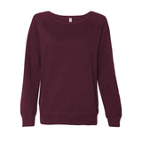 SS240 Independent Trading Co. Juniors’ Heavenly Fleece Lightweight Sweatshirt Light Blackberry