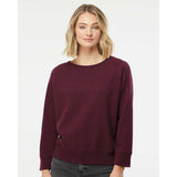 SS240 Independent Trading Co. Juniors’ Heavenly Fleece Lightweight Sweatshirt Light Blackberry