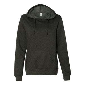 SS650 Independent Trading Co. Juniors’ Heavenly Fleece Lightweight Hooded Sweatshirt Charcoal Heather