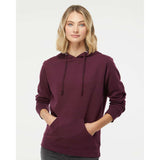 SS650 Independent Trading Co. Juniors’ Heavenly Fleece Lightweight Hooded Sweatshirt Light Blackberry