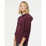 SS650 Independent Trading Co. Juniors’ Heavenly Fleece Lightweight Hooded Sweatshirt Light Blackberry