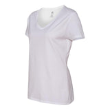 S04V Hanes Perfect-T Women’s V-Neck T-Shirt White