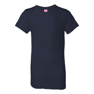 2616 LAT Girls' Fine Jersey Tee Navy