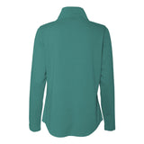 3764 LAT Women's Quarter Zip French Terry Pullover Jade