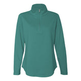 3764 LAT Women's Quarter Zip French Terry Pullover Jade