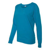 3762 LAT Women's Slouchy French Terry Pullover Cobalt