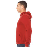 3719 BELLA + CANVAS Sponge Fleece Hoodie Red