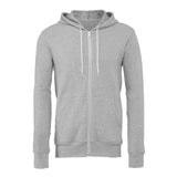 3739 BELLA + CANVAS Sponge Fleece Full-Zip Hoodie Athletic Heather