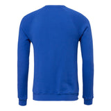 3901 BELLA + CANVAS Sponge Fleece Raglan Crewneck Sweatshirt True Royal