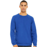 3901 BELLA + CANVAS Sponge Fleece Raglan Crewneck Sweatshirt True Royal