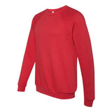 3901 BELLA + CANVAS Sponge Fleece Raglan Crewneck Sweatshirt Red