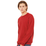 3901 BELLA + CANVAS Sponge Fleece Raglan Crewneck Sweatshirt Red