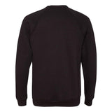 3901 BELLA + CANVAS Sponge Fleece Raglan Crewneck Sweatshirt Black