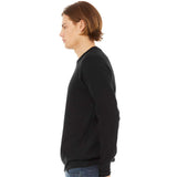 3901 BELLA + CANVAS Sponge Fleece Raglan Crewneck Sweatshirt Black