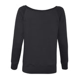 7501 BELLA + CANVAS Women’s Sponge Fleece Wide Neck Sweatshirt Black