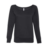 7501 BELLA + CANVAS Women’s Sponge Fleece Wide Neck Sweatshirt Black