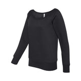 7501 BELLA + CANVAS Women’s Sponge Fleece Wide Neck Sweatshirt Black