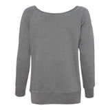 7501 BELLA + CANVAS Women’s Sponge Fleece Wide Neck Sweatshirt Deep Heather