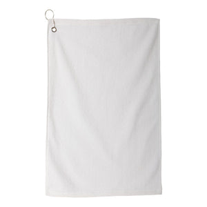 C1518MGH Carmel Towel Company Microfiber Golf Towel White