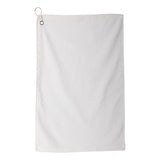 C1518MGH Carmel Towel Company Microfiber Golf Towel White