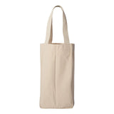 1726 Liberty Bags Double Bottle Wine Tote Natural