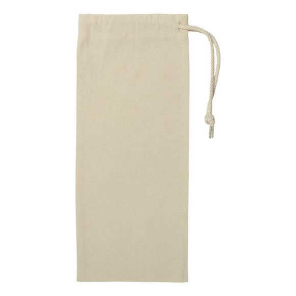 1727 Liberty Bags Drawcord Wine Bag Natural