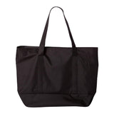 7006 Liberty Bags Bay View Zippered Tote Black/ Black