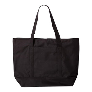 7006 Liberty Bags Bay View Zippered Tote Black/ Black