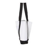 7006 Liberty Bags Bay View Zippered Tote White/ Black