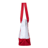 7006 Liberty Bags Bay View Zippered Tote White/ Red