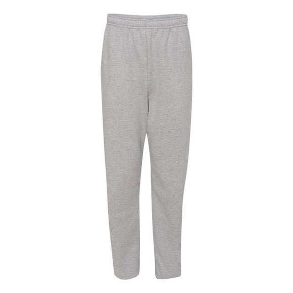 974MPR JERZEES NuBlend® Open-Bottom Sweatpants with Pockets Athletic Heather