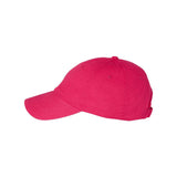 VC300A Valucap Adult Bio-Washed Classic Dad Hat Neon Pink