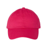 VC300A Valucap Adult Bio-Washed Classic Dad Hat Neon Pink