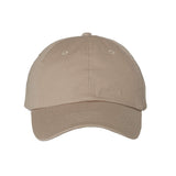 VC350 Valucap Bio-Washed Chino Twill Cap Khaki