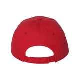 VC350 Valucap Bio-Washed Chino Twill Cap Red