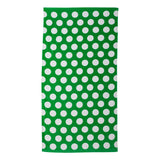 C3060P Carmel Towel Company Polka Dot Velour Beach Towel Kelly