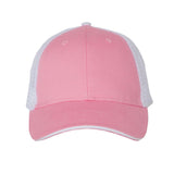 S102 Valucap Sandwich Trucker Cap Pink/ White