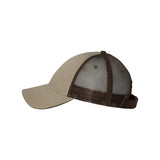 S102 Valucap Sandwich Trucker Cap Khaki/ Brown