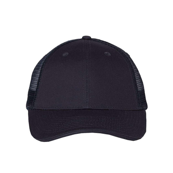 S102 Valucap Sandwich Trucker Cap Navy/ Navy