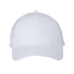 S102 Valucap Sandwich Trucker Cap White/ White