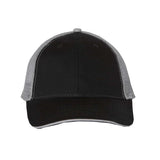 S102 Valucap Sandwich Trucker Cap Black/ Grey