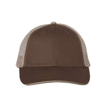 S102 Valucap Sandwich Trucker Cap Brown/ Khaki