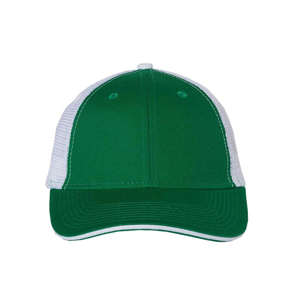 S102 Valucap Sandwich Trucker Cap Kelly/ White