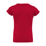 3316 Rabbit Skins Toddler Girls Fine Jersey Tee Red