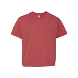 29BR JERZEES Dri-Power® Youth 50/50 T-Shirt Vintage Heather Red