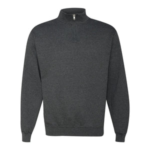 995MR JERZEES Nublend® Cadet Collar Quarter-Zip Sweatshirt Black Heather