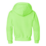 996YR JERZEES NuBlend® Youth Hooded Sweatshirt Neon Green