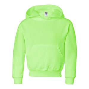 996YR JERZEES NuBlend® Youth Hooded Sweatshirt Neon Green