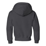 996YR JERZEES NuBlend® Youth Hooded Sweatshirt Charcoal Grey