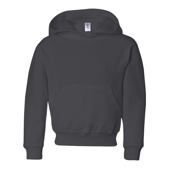 996YR JERZEES NuBlend® Youth Hooded Sweatshirt Charcoal Grey